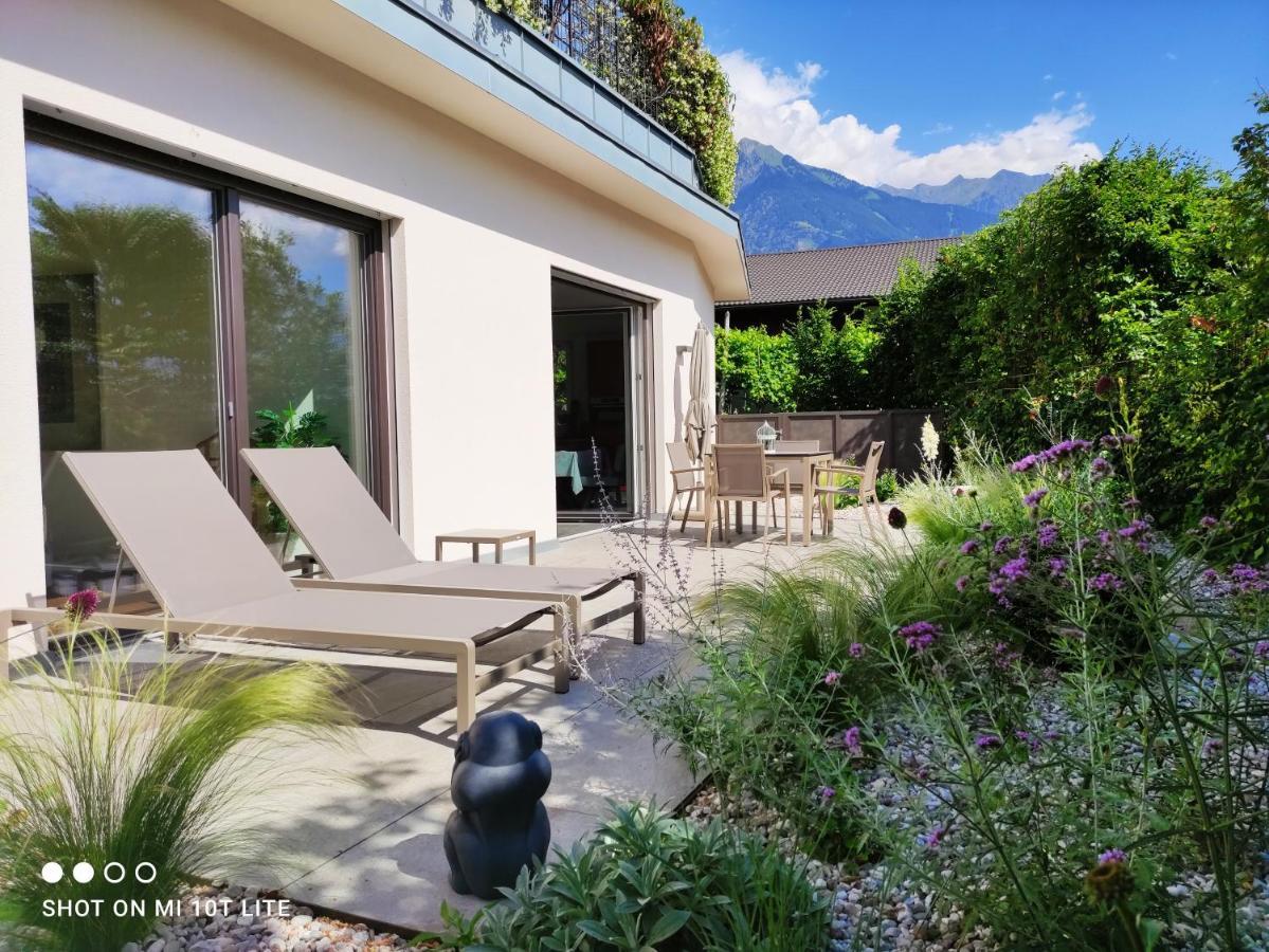 Ruhige Ferienwohnung Mit Garten Und Garage In Privatvilla Marlengo Exterior foto